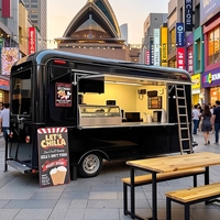 Remorque alimentaire remorquable CE entièrement équipée, camion de restauration mobile, remorque de bar à café mobile, personnalisation prise en charge