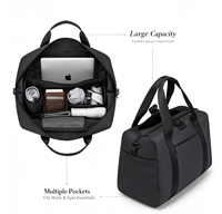 Sac de sport avec plusieurs poches, compartiment pour ordinateur portable, sac à bandoulière pour femmes, travail, bureau, sport, fitness