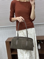Sacs à bandoulière pour femmes en cuir véritable mat tendance et luxueux THUMBS-UP, avec fermeture éclair, pour filles