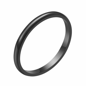 Women's Tungsten Steel <b>Ring</b> Gold <b>Silver</b> Black Geometric Fashion Jewelry Gift - Product Image 3