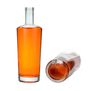 Tùy chỉnh bouteille diamants botellas Para licor siêu Flint chai thủy tinh cho rượu vang rượu rum Gin Tequila Vodka Whisky rượu mạnh