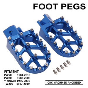 JFG 2021 CHAUDE Offre Spéciale produits PW50 80 Y-ZINGER TW200 MOTO Billette <span class=keywords><strong>MX</strong></span> LARGE Repose-pieds Pédales Reste Repose-pieds bleu Pour Yamaha - Product Image 2