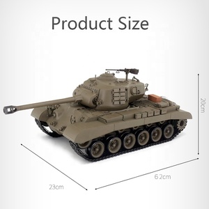 Henglong 3838-1, Modelo de Tanque Pesado <span class=keywords><strong>Pershing</strong></span> M26 de la Segunda Guerra Mundial a Escala 1/16, Tanque RC de 2.4Ghz IR+BB, Juguetes Eléctricos de Combate RC, Regalo para Aficionados a los Tanques - Product Image 6