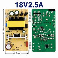 Placas de alimentación de potencia completa al por mayor de fábrica 18V 2.5A 45W, placa de circuito de rendimiento estable para reemplazo y reparación.