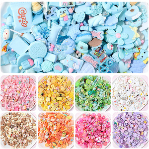 Accessoires DIY en résine : Sac assorti de pièces en résine à thème dessin animé pour la création artistique manuelle, pour coques de téléphone et pinces à cheveux - Product Image 3
