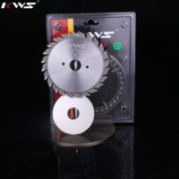 Lame de scie circulaire à rainurer réglable KWS en carbure TCT pour scie à table coulissante, 120 mm D, 24 dents, alésage plat 20 mm
