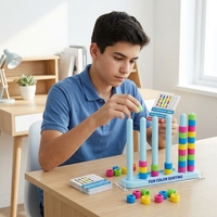 Jouets porte-bonheur OEM/ODM personnalisés en gros : Jeu de société créatif et amusant de défi de puzzle musical et de superposition de couleurs