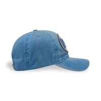 Gewassen effen Oxford baseballcap, ongestructureerd/katoen, retro, verstelbaar, handgebreide fruitprint, unisex, dad hat