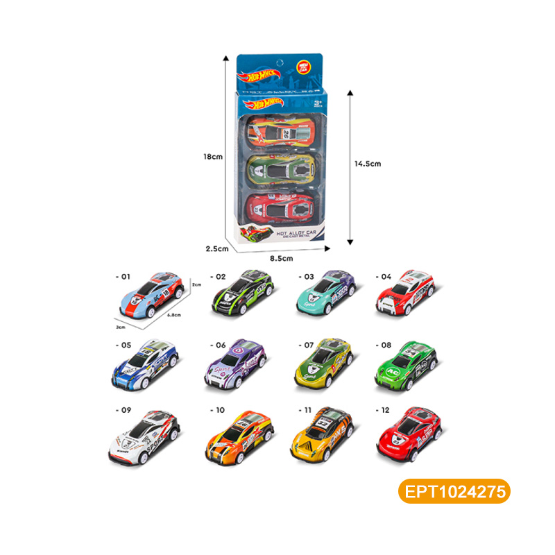 EPT1024275(Pull Back Iron Car Boy (3Pcs/12 Styles Mixed))