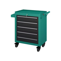 Chariot à outils mobile en acier de qualité supérieure, 5 tiroirs, chariot roulant avec rangement pour clés, écologique, durable, organisation pour garage et atelier