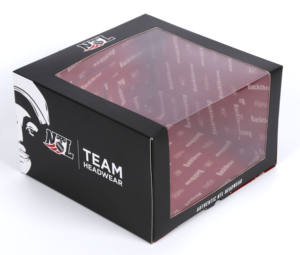 Groothandel op maat gemaakte kartonnen honkbalpetten doos, reisverpakking voor hoeden met PVC venster - Product Image 4