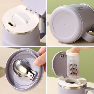 ชุดกาแฟพกพาสแตนเลสคลาสสิก B176 สำหรับคริสต์มาส เก็บความร้อนด้านใน เหมาะสำหรับฤดูหนาว ใช้ในออฟฟิศ โรงเรียน และการดื่มในชีวิตประจำวัน - Product Image 5