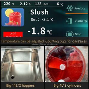 50L/H Single Flavor Italian Ice Slushie And Ice Cream Machine Commercial Frozen Drink Granita Machine Slush Vending Machine - Product Image 4