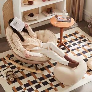 Ecliner confortable épaissi bois pingouin chaise berçante salon chambre balcon maison loisirs paresseux canapé Style pour célibataire - Product Image 2