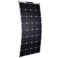 Glory Solar Custom 100W panneau solaire mural de toit flexible silicium monocristallin 18V feuille de fond blanche alimentation OEM
