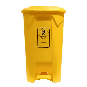 2023 High Quality Plastic Pedal Bins Infectious Waste 50 l