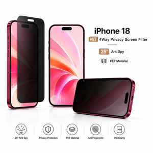 Protector de Pantalla de Privacidad Total OEM ODM Personalizado, Nuevo, para iPhone 17/18 Pro Max Series, Película Protectora Mate Anti-Espía de 4 Vías - Product Image 1