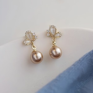 Pendientes colgantes <span class=keywords><strong>de</strong></span> perlas <span class=keywords><strong>de</strong></span> <span class=keywords><strong>mariposa</strong></span> para mujer, pendientes <span class=keywords><strong>de</strong></span> gota <span class=keywords><strong>de</strong></span> fresa Rosa elegantes <span class=keywords><strong>de</strong></span> circón, joyería <span class=keywords><strong>de</strong></span> boda, pendientes <span class=keywords><strong>de</strong></span> moda - Product Image 1