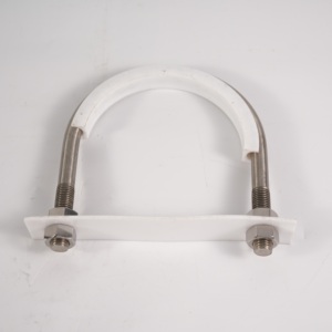 Pince à anneau en acier inoxydable ITP Absorption des chocs Marine Hydraulique Spécial PTFE Étanchéité Galvanisé Collier de serrage en forme de U 15-600 DN - Product Image 1
