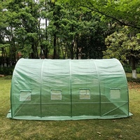 Serre de jardin de type tunnel en film plastique écologique avec protection UV, structure en acier portable de 3m, 4m, 6m, 8m, 10m