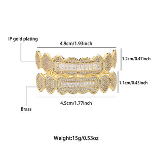 The New Custom Hiphop CZ Fashion Zircon <strong>Denture</strong> 8 Gold <strong>Denture</strong> Luxury <strong>Design</strong> Is Specially Designed for Men As a Gift - Product Image 6