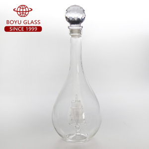 ขวดแก้วไวน์แฟนซีใสขนาด600มล. ชุดชาและกาแฟ - Product Image 5