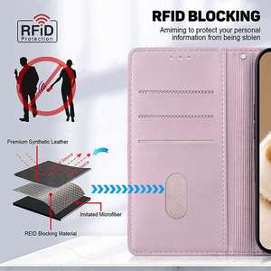 Étui portefeuille personnalisé en cuir PU avec porte-cartes, impression en relief/à plat pour téléphone portable HMD Pulse Plus Pro - Product Image 4