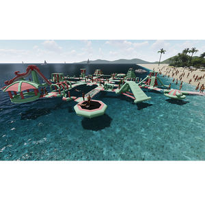 Parcours d'obstacles intérieur/extérieur, piscines gonflables en PVC et toboggans aquatiques pour adultes, usage commercial, équipement scolaire - Product Image 2