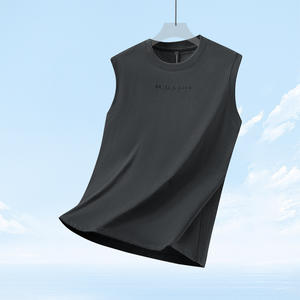 Personnalisez votre style : débardeur homme en coton tricoté 100 %, séchage rapide, tissu doux et respirant, idéal pour un branding décontracté. - Product Image 3