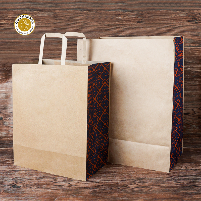 Food Kraft Paper Bags with Handle