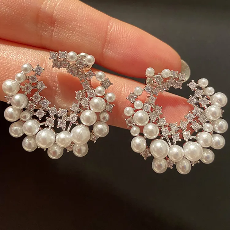 Arete de perla de rio modelos de en perlas hawaï perle boucles d'oreilles aretes con perla de rio arete de perla coréenne perle boucle d'oreille