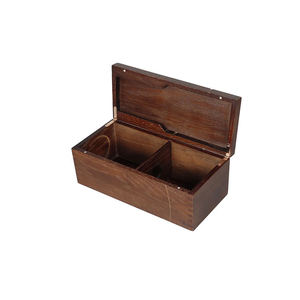 Top Sale DS Brand Handmade Solid Deep <b>Brown</b> Natural Wood Color Rectangle Wooden Gift & Craft <b>Storage</b> Wine <b>Box</b> Customizable - Product Image 2