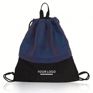 Mochila con Cordón Reflectante y Bolsillos, Diseño Nuevo, Portátil, Impermeable, de Poliéster, con Logotipo Personalizado - Product Image 1