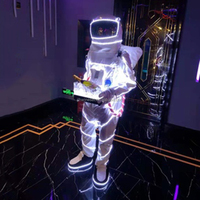 Costume de robot lumineux LED, vêtements, NOUVELLES ARRIVÉES pour DJ, scène, bar, club, spectacle, fête, Halloween, Noël, Nouvel An, fait main