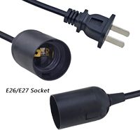 Câble de lampe pour bricolage avec douille E27 et interrupteur