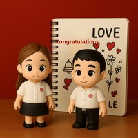 Muñeco 3D Personalizado Hecho a Mano con IA, Versión Q, Regalo de Cumpleaños Personalizado, Personalización con Mapa, Hecho en China