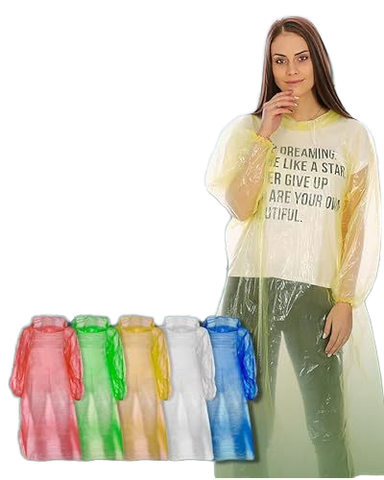 Promotional Disposable PE Rain Poncho Raincoat