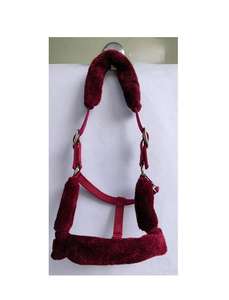 Halter de silla de montar occidental Premium para caballos con relleno de visón suave y equipo ecuestre de nailon duradero - Product Image 2