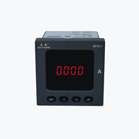 EASTSONG ES72-I Amperímetro Monofásico CA 5A 1A, Medidor de Corriente Digital con Panel LED Rojo, RS485 Modbus RTU, Clase 0.5, IP65, 85-265V