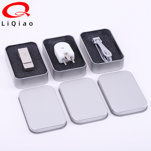Customised mini rectangular screen print aluminium jars tin box packaging