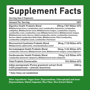 Cápsulas Sinbióticas Diarias Más Vendidas para una Mejor Salud, Comenzando por la Salud Intestinal y Cutánea, Apoyo a la Absorción y al Sistema Inmunológico - Product Image 2