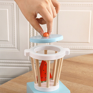 Ensemble de cuisine simulée en bois pour enfants, jeu de cuisine avec appareils et ustensiles, jouet unisexe de 2 à 4 ans - Product Image 5