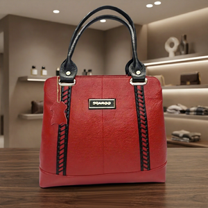 Bolsos de Mano Casuales de Cuero Genuino para Mujer, de Lujo, Gran Capacidad, Impermeables, Ligeros, Plegables, con Diseño Tradicional - Product Image 1