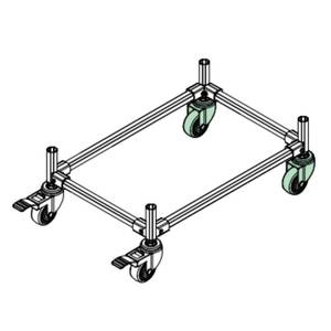 Atacado Castor Wheel Fabricante Lean Pipe Rack Rolo Industrial Roda <span class=keywords><strong>Caster</strong></span> Preto com M10 Rosca Stem - Product Image 6