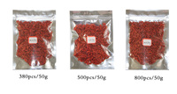 Goji biologiques sucrés séchés de qualité supérieure, certifiés UE, en vrac 5kg, 500 grains/50g, traceables de Ningxia, Chine