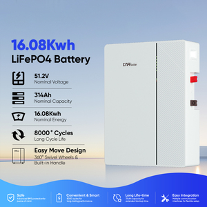 Batería Solar de 51.2V LiFePO4 Confiable a Nivel Mundial, 8000 Ciclos, IP20, 3 Opciones de Montaje, para Almacenamiento en el Hogar - Product Image 1
