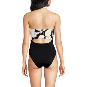 Women's Halter Monokini High Leg One Piece <b>Swimsuit</b> Crop <b>Top</b> Digital Print Spandex Nylon Stretch Swimwear - Product Image 2