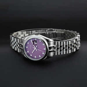 Elegant Women's Diamond Round <b>Watch</b> 304 Stainless Steel <b>Case</b> Miyota 2035 Quartz Movement - Product Image 3