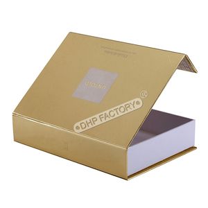 Caja de Regalo Plegable de Lujo, Hecha a Mano, con Logotipo Impreso, Tapa Magnética, Cartón Rígido Negro, Caja Magnética - Product Image 1