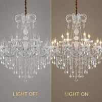 Magnifique lustre en cristal pour salle à manger, lampe en cristal pour mariage, éclairage suspendu de luxe pour villa, escalier et hall